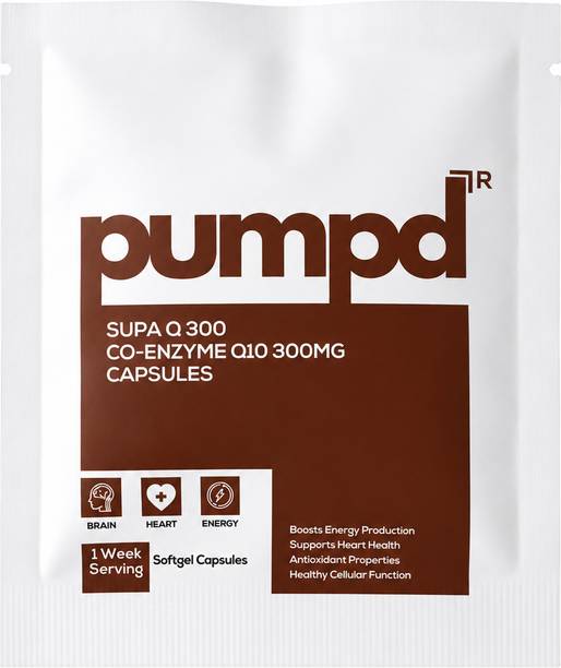 Pumpd SUPA Q COQ10 Sachet, One Week Serving | Co-Enzyme Q10 (Soft Gel Capsules)