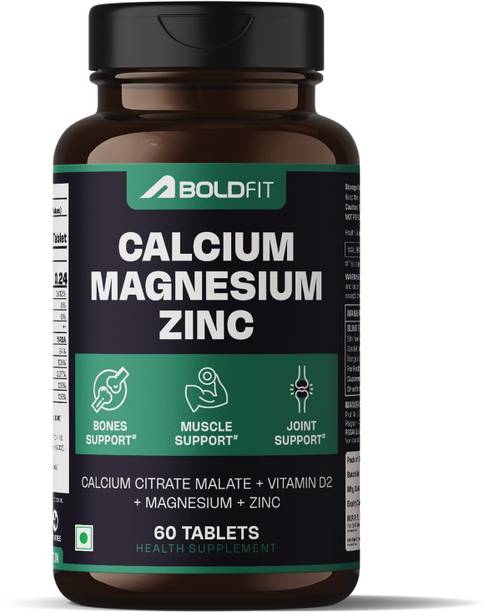 BOLDFIT Calcium supplement 1000mg With Magnesium & Zinc For Women & Men