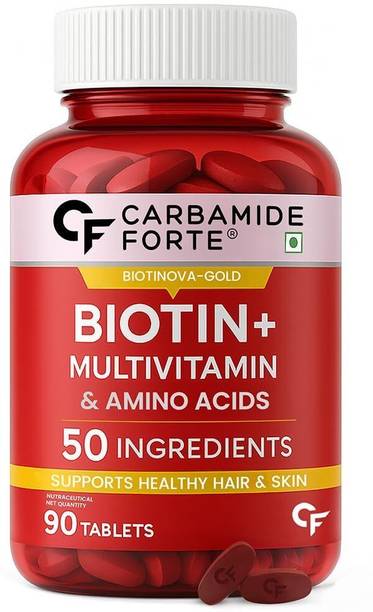 CARBAMIDE FORTE Biotin Tablets with 50 Multivitamin Ingredients | Biotin for Hair & Skin
