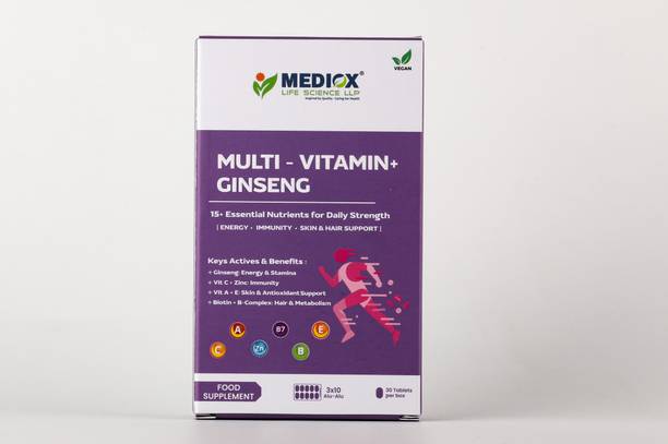 MEDIOX MultiferiX Multivitamin Magnesium+zinc+Biotin +Grapeseed +Vitamin C 60 tablet