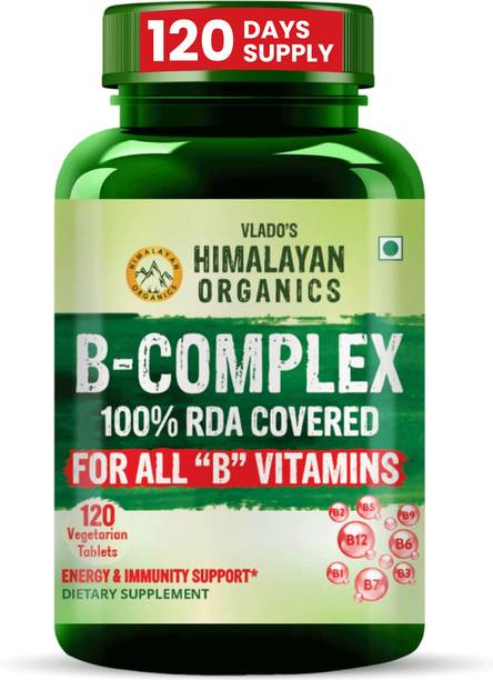 Vlado's Himalayan Organics B- Complex Supplement to Support Cognitive Health - 120 Veg Tablets