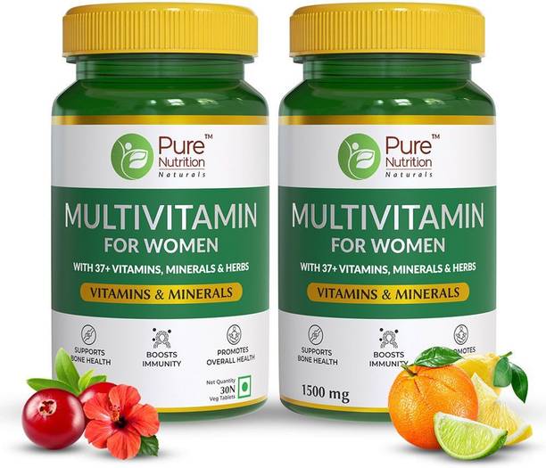 Pure Nutrition Multivitamin for Women with Shatavari | Immunity & Improved Energy Level