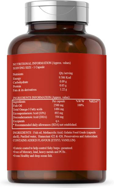 Fitvito Fish Oil Omega 3 (Triple Strength) With 1000Mg Omega 369 (K136)