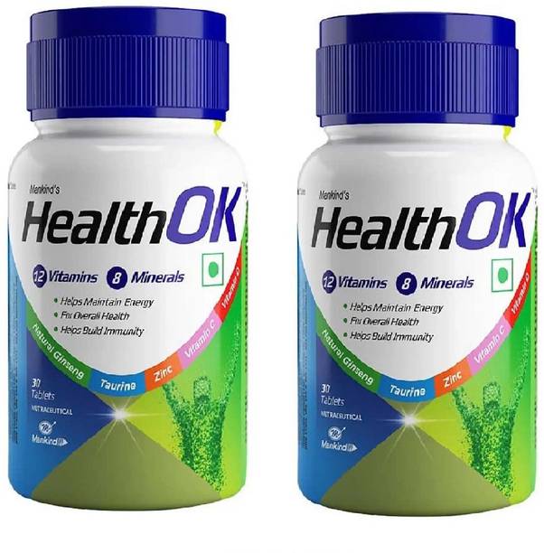 Health Ok Multi Vitamina & Minerals Tablets for Overall Health (30 X 2)
