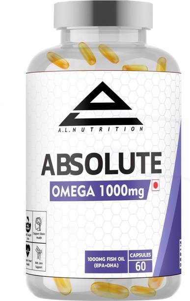 The Alphalogy Nutrition Absolute Omega 3 Fish Oil 1000mg EPA 360mg DHA 240mg for Heart & Bone Health