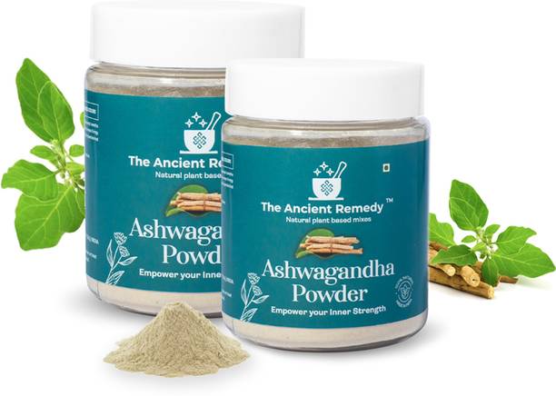 THE ANCIENT REMEDY Ashwagandha Powder Pack of 2 - Natural Stress Relief & Wellness Boost