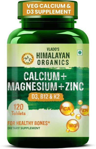 Vlado's Himalayan Organics Calcium+Magnesium+Zinc D3 & B12 120 Tablet
