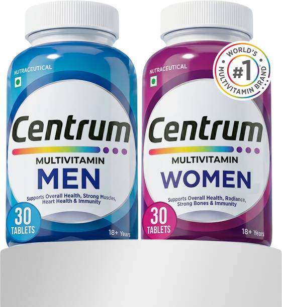Centrum Men & Women|Supports Overall Health (Veg) | World's No.1 Multivitamin