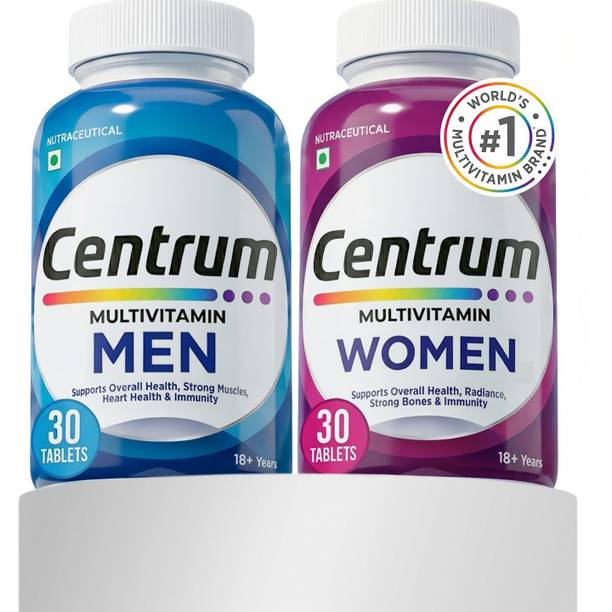 Centrum Men & Women|Supports Overall Health (Veg) | World's No.1 Multivitamin
