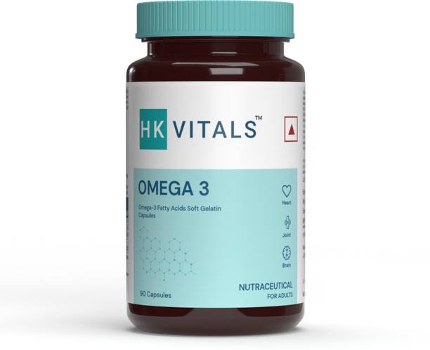 HEALTHKART HK Vitals Omega 3, 1000mg Fish Oil with 180mg EPA & 120mg DHA, for Joints Health