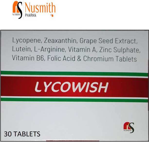 Nusmith Pharma Lycopene, Zeaxanthin ,Lutein For Eye Health Support and Antioxidant Supplement