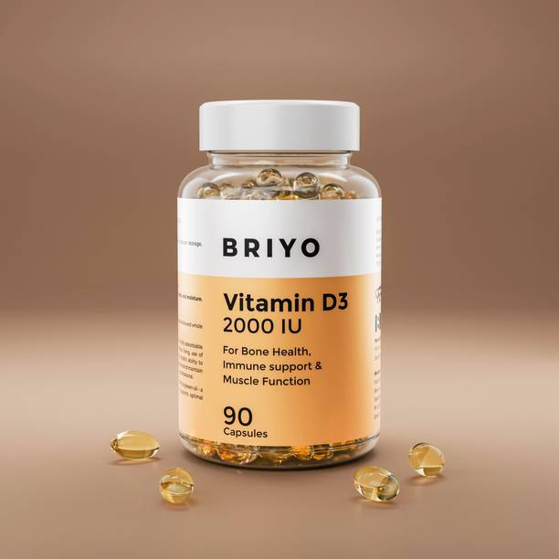 BRIYOSIS Vitamin D3 2000 IU - 90 Softgels