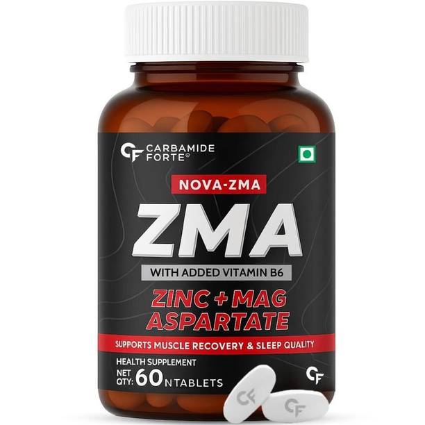 CARBAMIDE FORTE Zinc Magnesium Supplement for Muscle Recovery Zinc Magnesium Tablet for Strength