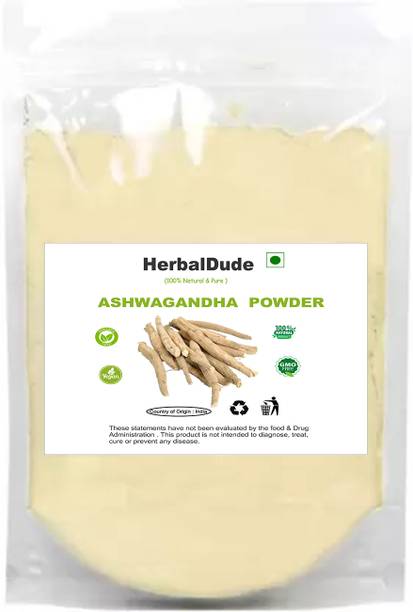 HERBALDUDE Organic Ashwagandha Powder | Ayurvedic Care for Stress Relief-50g