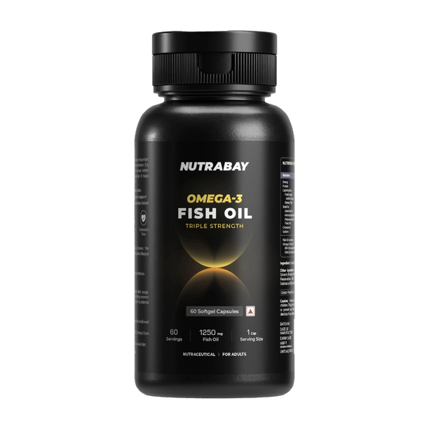 Nutrabay Pro Fish Oil Omega 3 (Triple Strength) - 1250mg