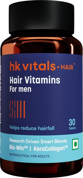 hk vitals Hair Vitamin for Men | With Biowin & KeraCollagen | Helps Reduce Hair Fall
