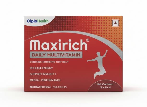 Maxirich Daily Multivitamin Capsules CIPLA | Energy, Immunity & Mental Performance