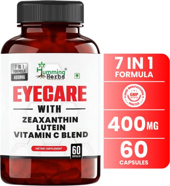 Humming Herbs EYECARE With ZEAXANTHIN, LUTEIN, ORGANIC VITAMIN C, 7in1 Formula 400MG|Quercetin