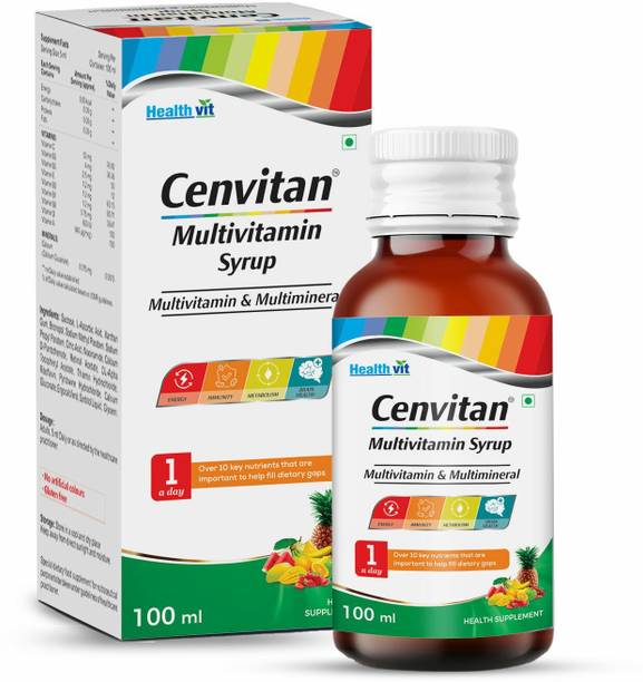 HealthVit Cenvitan Multivitamin Syrup with the Goodness of Fresh Fruit for Men & Women
