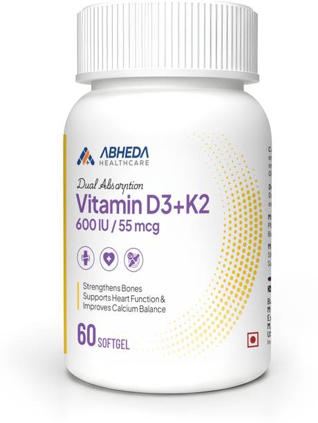 ABHEDA HEALTHCARE Vitamin D3 K2 Supplement