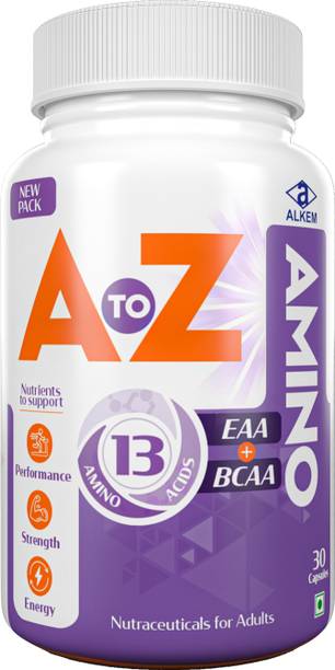 A to Z EAA & BCAA | 13 Amino Acids, Iron, Zinc & Folic Acid for Strength & Recovery
