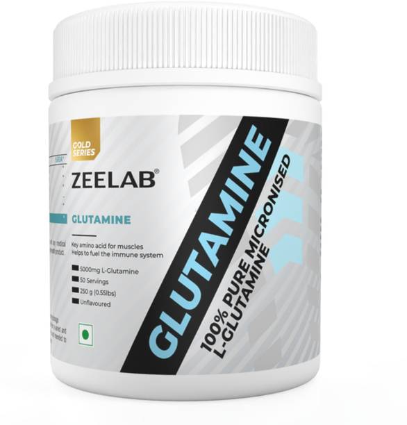 zeelab 100 % Micronised L-Glutamine|Glutamine Supplement for Muscle Growth & Recovery