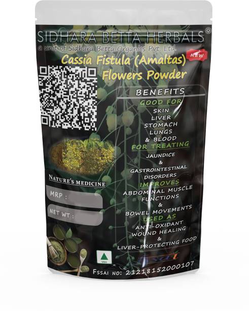 SIDHARA BETTA HERBALS Cassia Fistula Flower Powder | Amaltas Flower Powder