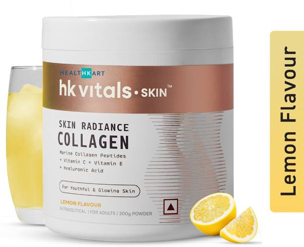 HEALTHKART Skin Radiance Collagen Supplement, with Biotin, Vitamin C, E, Lemon