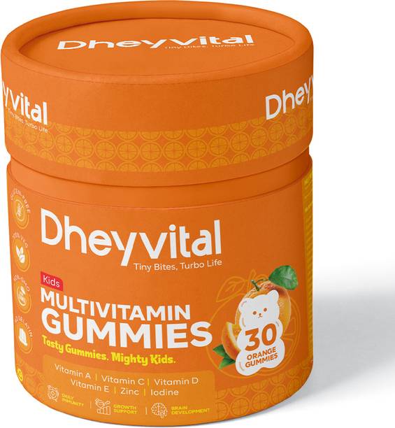 Dheyvital Kids Multivitamin Gummies | Immunity & Growth | 30 Orange Gummies