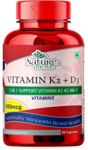 NATURE's MOVE Vitamin K2 (MK-7) + D3, For Strong Bone & Heart Health