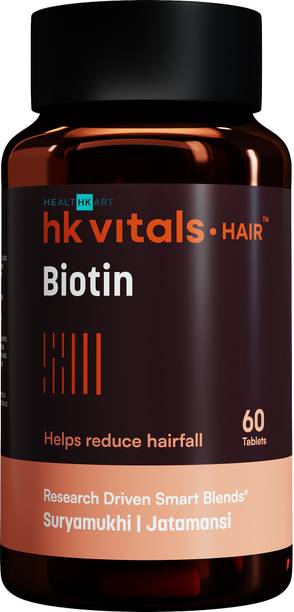 HEALTHKART HK Vitals Biotin, High Strength Supplement for Hair Growth, Skin & Nails Health