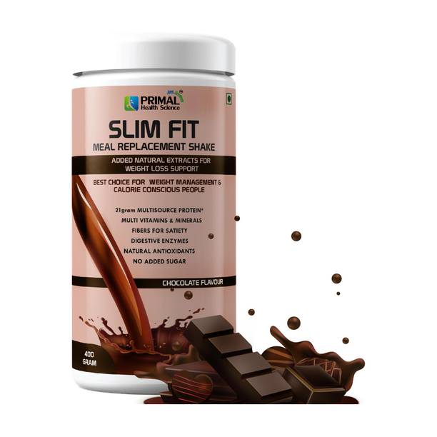 PRIMAL HEALTH SCIENCE Slim Fit Protein Shake for Weight Loss | Low Fat Healthy Meal Replacement Powder Protein Shake