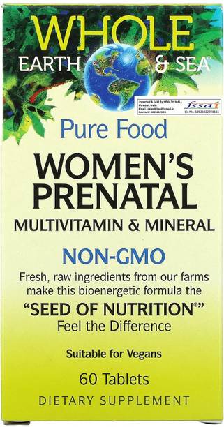 Natural Factors Whole Earth & Sea, Women's Prenatal Multivitamin & Mineral, 60 Tablets