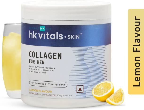 HEALTHKART hk vitals Marine Collagen for Men Supplement with Biotin, Lemon