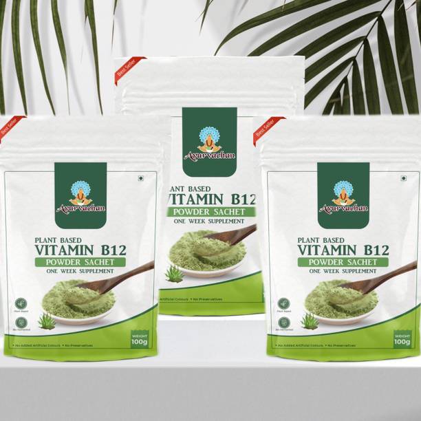 Ayurvachan Vitamin B12 Organic Plant Based Herbal Solution - One Month Supplement