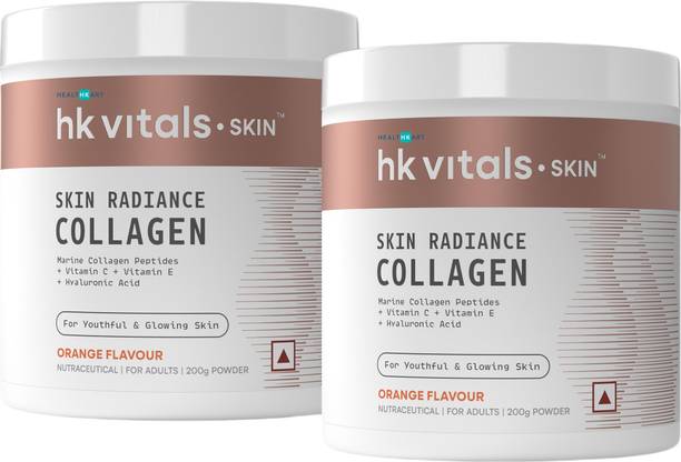 HEALTHKART HK Vitals Skin Radiance Collagen Supplement with Biotin, Orange