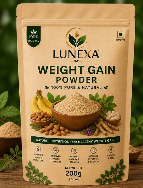 lunexa Gainveda Weight Gain Herbal Powder 200g | Ayurvedic Weight Gainer