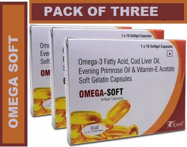Knoll OMEGA SOFT CONTAINS OMEGA 3 COD LIVER OIL + VITAMIN E SOFTGEL CAPSULES