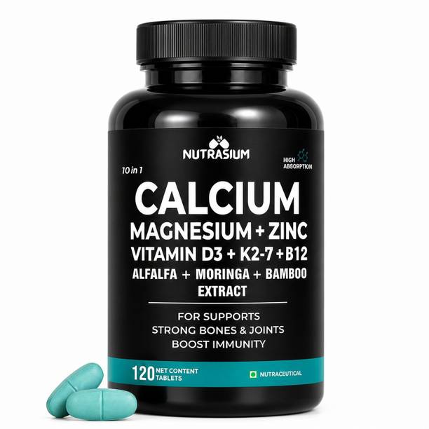 NUTRASIUM CALCIUM | MAGNESIUM | ZINC | VIT. D3 , K2 | For Bone and Joint
