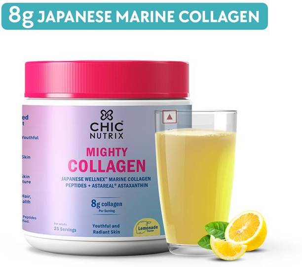 Chicnutrix Marine Collagen - 8g Japanese Collagen Powder, Anti-ageing, Tight, Youthful Skin