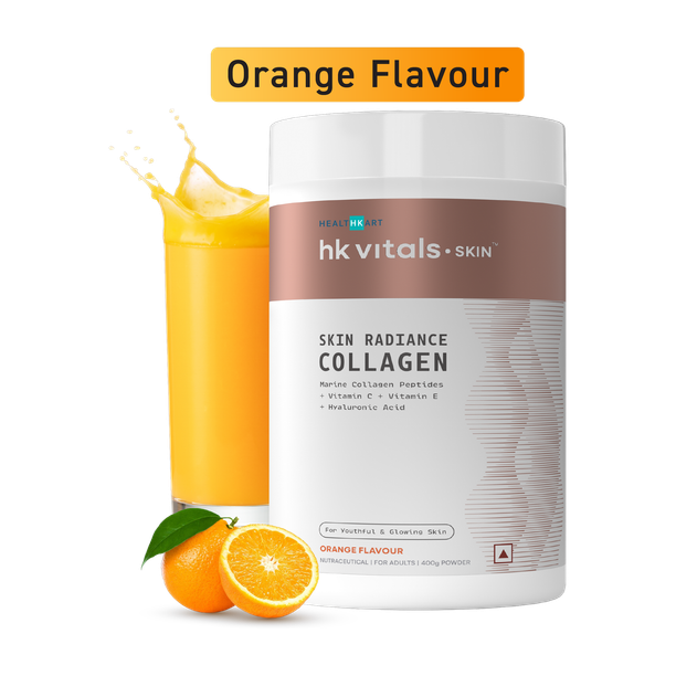 HEALTHKART hk vitals Skin Collagen Supplement with Biotin, Orange