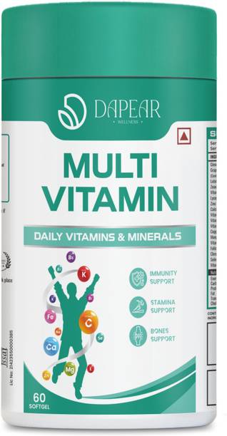 Dapear Multivitamin Capsules For Men And Women For Immunity ,Stamina And Bones Support