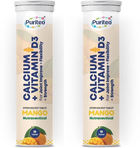 puriteo CALCIUM + VITAMIN D3 EFFERVESCENT MANGO _02