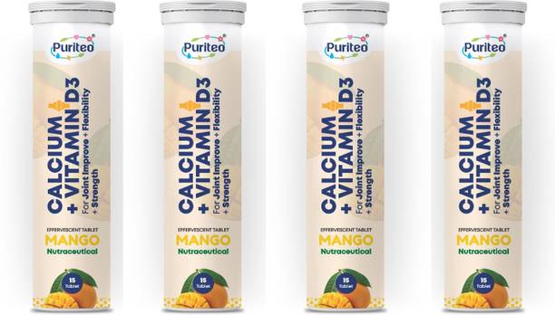 puriteo CALCIUM + VITAMIN D3 EFFERVESCENT MANGO _04