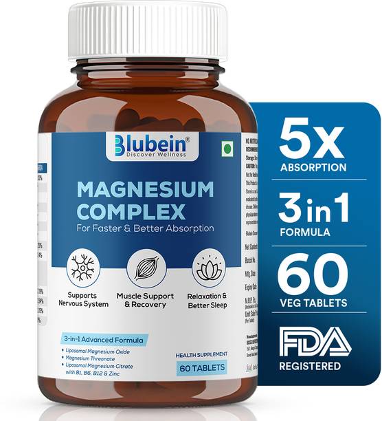 Blubein Liposomal Magnesium Complex | 5X Absorption for better sleep & Muscle Recovery