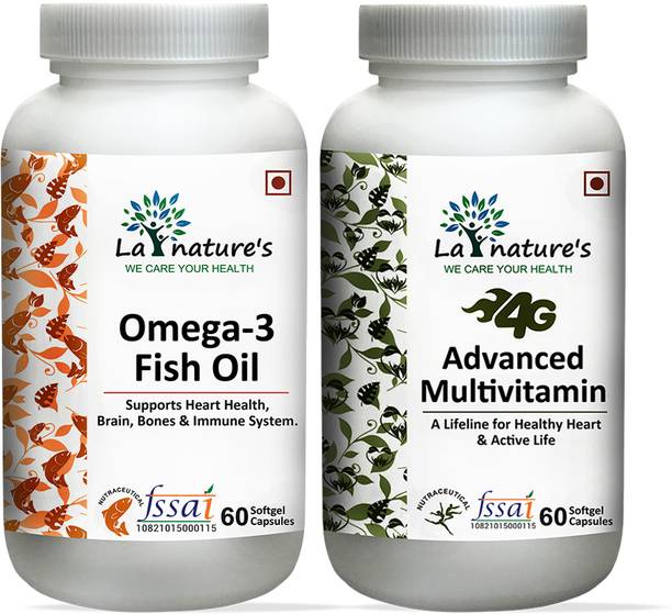 La Natures Omega Gold 1000mg and Multivit Health for men & women