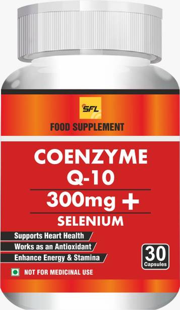 SFL Coenzyme Q-10 300mg + Selenium - Heart Health & Antioxidant - 60 Capsules
