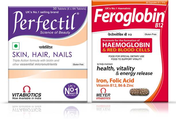 Perfectil Ultimate Women's Multivitamin Combo for beautiful Skin & Nails with Biotin