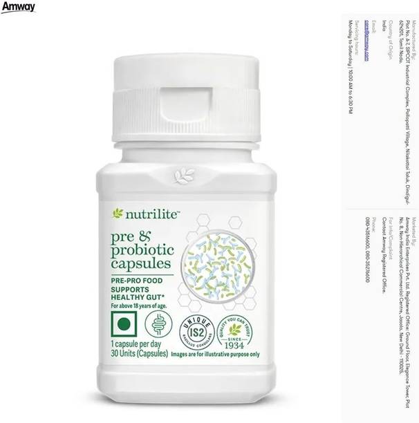 Amway Nutrilite Pre & Probiotic Capsules – Daily Gut Support |