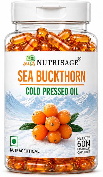 Nutrisage Seabuckthorn Capsules-Cold pressed 1200 mg daily